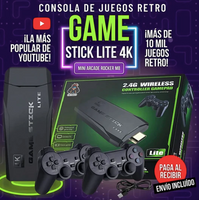 CONSOLA ULTRA 4K DE 1,000 JUEGOS Y 2 CONTROLES